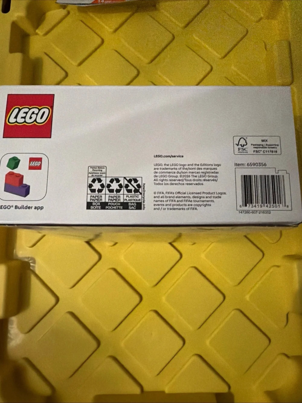 LEGO Multicolor & Gold FIFA Emblem Building Set